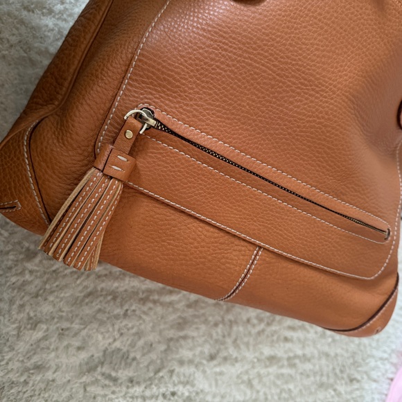 Kate Spade Foster Crossing Medium Satchel with Multi-strap Handles in Cognac - Picture 14 of 15